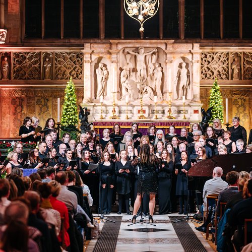 Photo of The London Show Choir at Solving Kids' Cancer UK's Christmas Concert