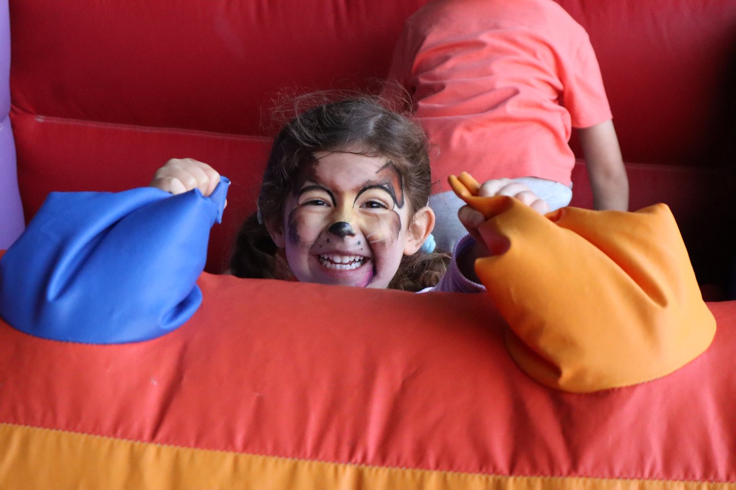 Picture of a  smiling child with face paint at a Solving Kids' Cancer UK Family Fun Day