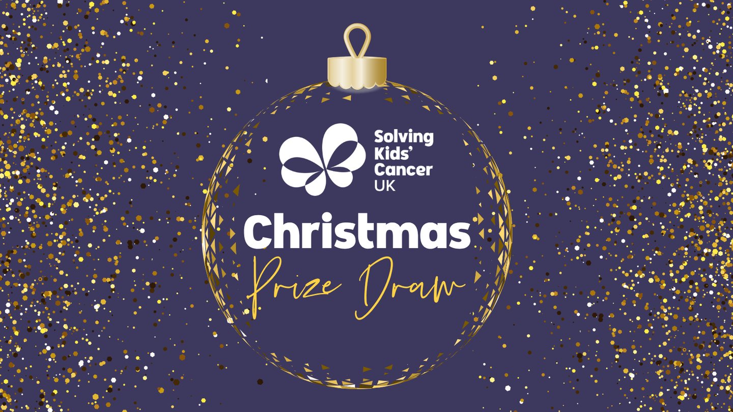 Logo for Solving Kids' Cancer UK Christmas Prize Draw